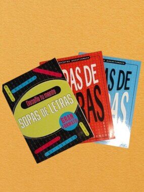 Sopas de Letras Puzzle Book Set of 3 in Spanish